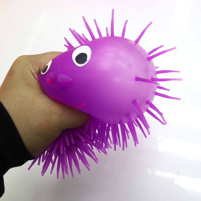 Colorful Spiky Rubber Stretchy Fidget Toy Ball - Soft Squishy