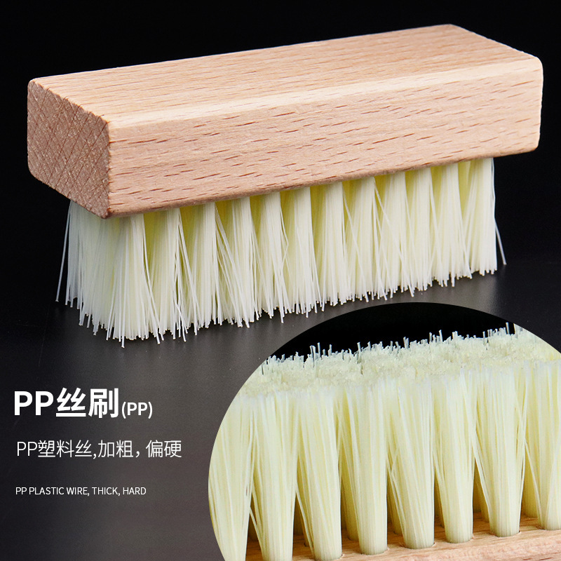 Square beech wood pp brush a-106