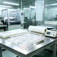 Plateau antistatique multi-alvéoles en plastique fabriqué en salle blanche pour la circulation et l'expédition de pièces détachées électroniques grand public