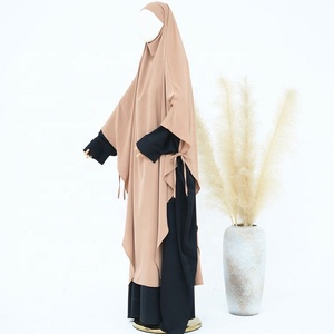 Abito <span class=keywords><strong>Hijab</strong></span> Maxi per Ramadan ed Eid, Stile Dubai e <span class=keywords><strong>Turchia</strong></span>, Vestito Islamico Musulmano per Donne, Abbigliamento da Preghiera Nida, Kebaya, Robe Femme Musulmane - Product Image 6