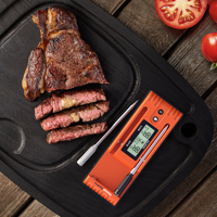 Thermomètre de cuisson sans fil, rechargeable, étanche, longue portée 500 pieds, pour grillades, aliments, cuisine, viande, barbecue