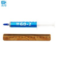 Berat Bersih 30 Gram Abu-abu GD-2 Pasta Lem Konduktif Termal untuk Pendingin CPU LED GPU Kemasan Syringe