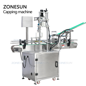 ZONESUN Bouchon de bouteille irrégulier d'alcool en plastique automatique serrant les Machines de capsulage de couvercle à vis avec chargeur de bouchon - Product Image 6