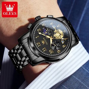Reloj de Pulsera Personalizado para Hombre, 2900 Oem, de Acero Inoxidable, Tourbillon, Deportivo, Resistente al Agua, con Fase Lunar, de Cuarzo - Product Image 5