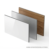 Panneau composite en aluminium léger imperméable de 3 mm/4 mm pour la décoration intérieure dans les hôtels et les hôpitaux