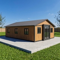 Maison conteneur extensible NeoFabHome avec toit à pignon, maison préfabriquée de 40 pieds, villa portable pour la vie en plein air