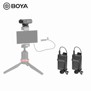 BOYA BY-WM4 PRO-K2 Wireless Lavalier Lapel Mic Omnidirectional Microphone System Audio Recording for <span class=keywords><strong>Canon</strong></span> DSLR Camera - Product Image 2