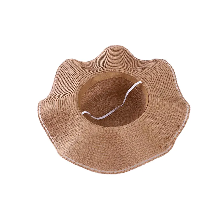 Sombreros De paja naturales De alta calidad para mujer en verano Sombrero De Paja Protector solar a granel Popular de una pieza Últimos sombreros De sol De seguridad