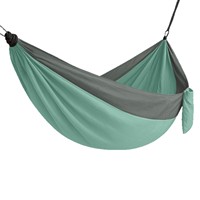 Hamac d'extérieur pour adultes avec protection anti-moustiques, conception anti-roulement, moustiquaire épaissie, capacité de 350 kg, en polyamide, idéal pour le camping