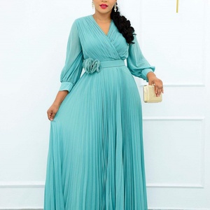 Nouvelle Collection 2025 – Robe Longue Décontractée Grande Taille pour Femme avec Ceinture, Taille Haute et Coupe Ample - Product Image 6
