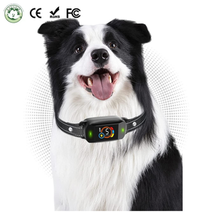 बुद्धिमान कुत्ते ट्रेनर का वाटरप्रूफ अल्ट्रासोनिक एंटी-बार्किंग प्रशिक्षण कॉलर के साथ रंगीन स्क्रीन इलेक्ट्रिक शॉक बार्र्क नियंत्रण - Product Image 1