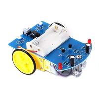 Kit de Coche Robótico Inteligente OKY5044 D2-1 con Motor TT y Ruedas para Aprendizaje de Programación con Arduino