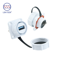 Connecteurs USB étanches Lshitech M21mm USB 3.0 à bride plate pour bornes de recharge de nouvelle génération