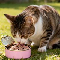 Alimento Húmedo para Gatos OEM con Alto Contenido de Carne y Proteínas, Lata de 85g, Pollo, Atún, Salmón, Pato, Res, Pescado, Salud Digestiva, Premium, Sin Granos