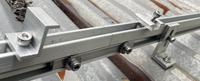 Système de montage solaire Empery, connecteur de rail en aluminium, finition anodisée, couleur noire, alliage Al6005-T5, certifié TUV, facile à installer