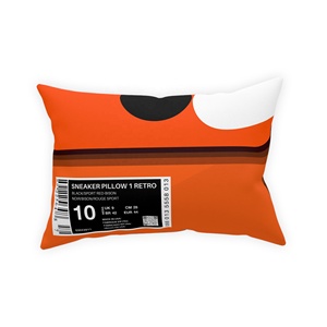 Taie d'oreiller personnalisée pour baskets Hypebeast Home Decor Coussins Boîte à chaussures Étiquette inspirée Housse de coussin pour baskets - Product Image 5
