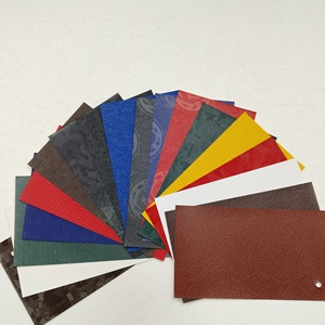 Venta al por mayor de alta calidad de <span class=keywords><strong>papel</strong></span> decorativo de cuero artificial de PVC PU de color Retro - Product Image 3