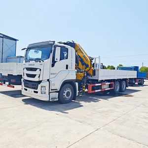 รถบรรทุกติดเครนไฮดรอลิก ISUZU GIGA 6x4 12 ตัน จากโรงงานจีน  พร้อมเครนแบบยืดหดได้ 14 ตัน - Product Image 6