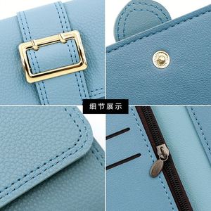 กระเป๋าสตางค์หนัง PU แบบพับสามตอนสำหรับผู้หญิง พร้อมช่องใส่เหรียญและช่องใส่บัตรหลายช่อง - กระเป๋าสตางค์ของขวัญสุดหรูสำหรับโปรโมชั่น - Product Image 3