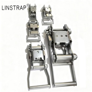 Liniu 1.5 inch Tie xuống dây đai Ratchet không có móc không gỉ Ratchet lashing dây đai - Product Image 4