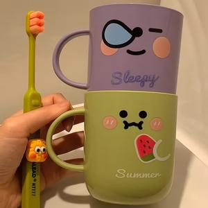 Cute bathroom, children's mouthwash cup, household brushing, thick and durable <b>toothbrush</b>, wash cup - Product Image 3