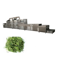Four de cuisson industriel pour terrasse Tunnel de séchage automatique de feuilles d'herbes chinoises Équipement de machine de séchage à micro-ondes Acier inoxydable Haut