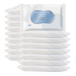 OEM Ácido Fraco Profissional Íntimo 25pcs Toalhetes Íntimos Femininos Flushable Diariamente para Mulheres - Product Image 1