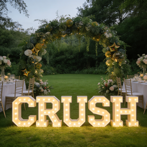 Luci LED Personalizzate Impermeabili per Esterni, Lettere e Numeri Luminosi per Decorazioni di Matrimoni e Feste - Product Image 2