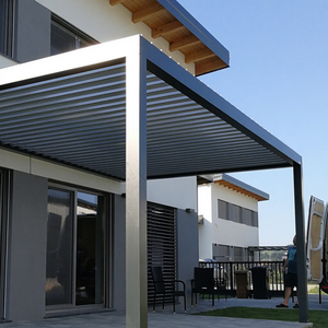 <span class=keywords><strong>Kit</strong></span> de pergola bioclimatique <span class=keywords><strong>Magic</strong></span> Garden Outdoor 3*3 3*4 avec toit à lames orientables, imperméable, protection solaire manuelle - Product Image 3