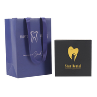 New Arrivals Magnetic Box Rigid Dental Implant Gift Box Flip <strong>Top</strong> Paper Packaging Box With Sponge Foam Insert Paper Shopping Bag