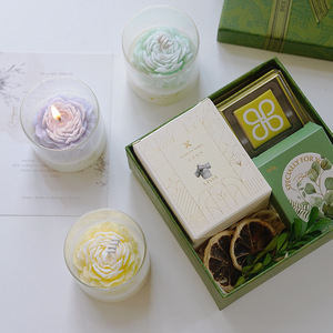 Austin Rose Scented <b>Candles</b> Flower Shape Elegant Ambient <b>Wedding</b> Gift Fresh Air Solid Aromatherapy <b>Candle</b> - Product Image 1