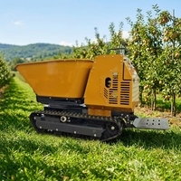 KC1200 Rotierender Mini-Raupenkipper 1200kg Hydraulischer Drehkipper CE-Zertifiziert für Landwirtschaft und Bau