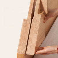 Cadre de lit en bois de chêne massif moderne nordique lit double queen size pour meubles de chambre à coucher à usage domestique