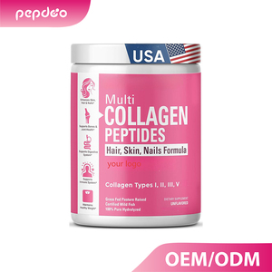 ผงคอลลาเจนเปปไทด์ชนิดที่ 1 สำหรับ OEM ฟื้นฟูผิวและเสริมสร้างความแข็งแรงของกระดูก ใช้สำหรับเครื่องดื่มเพื่อสุขภาพ คอลลาเจนคุณภาพสูง - Product Image 1