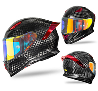 Casque en carbone 12K résistant aux chocs - Démontage rapide et intégré