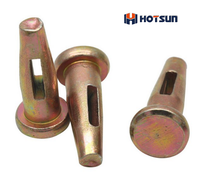 China Supplier Aluminium Formwork Yellow Zinc Solid Hollow Mivan Wedge and Pin for Construction Project Stub Pin 16*70