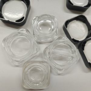 Hot sale Black tamper-evident <b>glass</b> <b>jar</b>, eye cream <b>jar</b>, small-sized face cream <b>jar</b> 3g 5g cosmetic sample <b>jar</b>, - Product Image 4