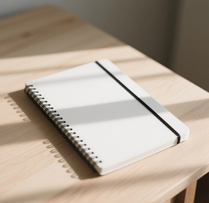 Bán buôn tùy chỉnh đơn giản hóa nhật ký <span class=keywords><strong>PVC</strong></span> cứng Bìa cuộn xoắn ốc Tạp Chí máy tính xách tay - Product Image 4