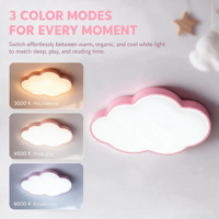 Plafonnier LED créatif moderne et simple en forme de nuage, construction en acrylique et fer, CRI 90 élevé, pour chambres et projets hôteliers