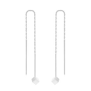 ต่างหูทรงหยดน้ำคุณภาพสูง สแตนเลสสตีลสีทอง รูปทรงสี่เหลี่ยม สำหรับผู้หญิง - Product Image 4