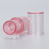 OMI vide personnalisé clair PET PETG rond déodorant bâton conteneur cosmétique correcteur fond de teint bâton Tube baume à lèvres Tube