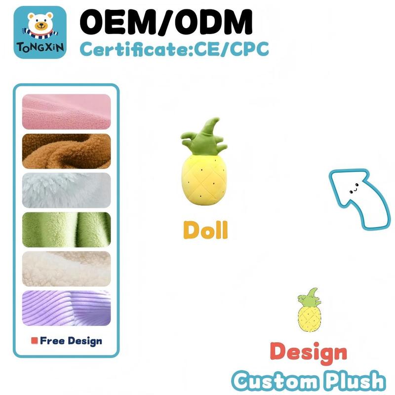 Manufacturer Custom Plush Plant Fruit Pineapple