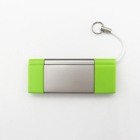 Clé USB personnalisée avec logo lumineux 2 en 1, type C OTG, en métal, pour ordinateur portable