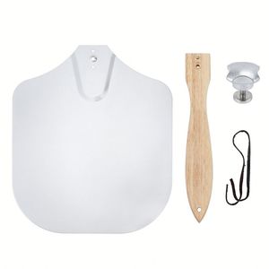 Accessoires de cuisine modernes et abordables pour la <span class=keywords><strong>maison</strong></span>, pelle à <span class=keywords><strong>pizza</strong></span> faite <span class=keywords><strong>maison</strong></span>, outils à <span class=keywords><strong>pizza</strong></span> en aluminium avec manche en bois - Product Image 4