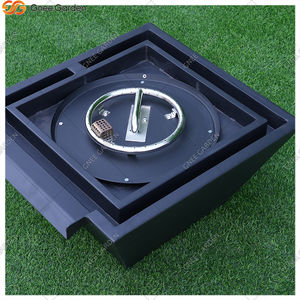 Brasero de Acero Corten con Cascada y Palo para Leña, Ecológico, Tamaño Personalizado, Brasero Negro para Piscina - Product Image 5
