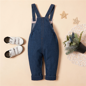 Otoño sueño oso recién nacido Niño denim mono niños barato <span class=keywords><strong>precio</strong></span> peleles bebé niña jeans - Product Image 4