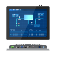 PC industrial con pantalla táctil de 15 pulgadas de aluminio completo IP65 sin ventilador IPC J6412 J4125 para montaje en panel Windows11 automatización HMI