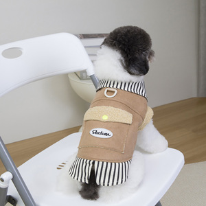 Autumn Winter Two-<strong>Legged</strong> <strong>Dog</strong> <strong>Coat</strong> <strong>with</strong> Large Pocket Thick Warm Protective Clothing <strong>for</strong> Large Pets <strong>Dogs</strong> Cats Bichons Teddy Bears - Product Image 6