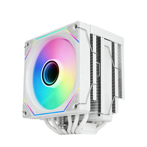 Ventilador de Refrigeración para CPU de 120 mm, Disipador de Calor de Aluminio, Rodamiento Fluido, PWM de 4 Pines, Pantalla LCD ARGB, 12 V, 26dba, para Escritorio, Alta Eficiencia - Product Image 2