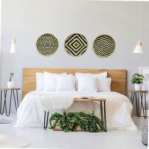 Macramé de Plástico para Niños, Decoración de Ratán, Cesta Colgante para Tartas y Reposterí<span class=keywords><strong>a</strong></span>, Macetas Decorativas de Bambú para Pared del Ciclorama - Product Image 6